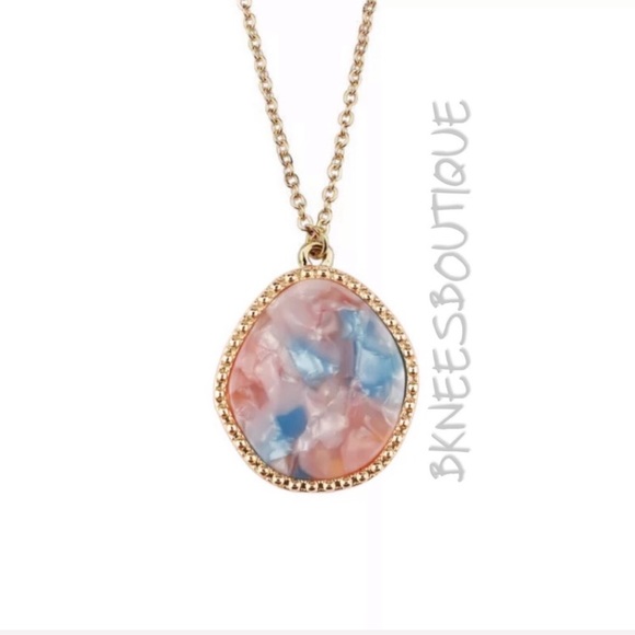 Ladies Jewelry Long Seasonal Necklace Cotton Candy - Picture 2 of 3